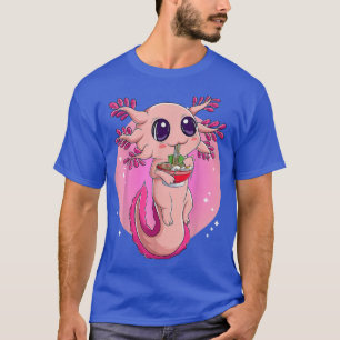 Camiseta Ramen Axolotl Kawaii Anime Chica de regalo de comi