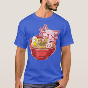 Camiseta Ramen Axolotl Kawaii Anime Chica de regalo de comi