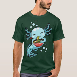 Camiseta Ramen Axolotl Kawaii Anime Chica de regalo de comi
