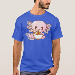 Camiseta Ramen Axolotl Kawaii Anime Chicas de comida japone