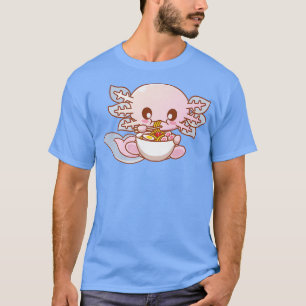 Camiseta Ramen Axolotl Kawaii Anime Chicas de comida japone