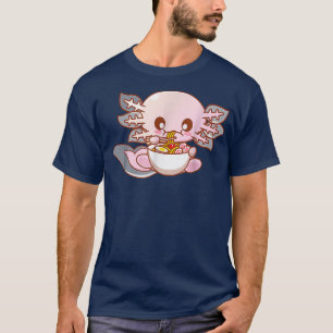 Camiseta Ramen Axolotl Kawaii Anime Chicas de comida japone