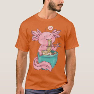 Camiseta Ramen Axolotl Kawaii Anime Comida japonesa Ramen A