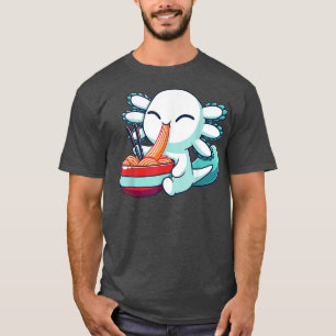 Camiseta Ramen Axolotl Kawaii Anime Japanese Food Gift Kid