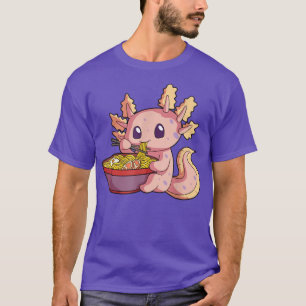 Camiseta Ramen Axolotl Kawaii Anime Japanese Food Gift Teen