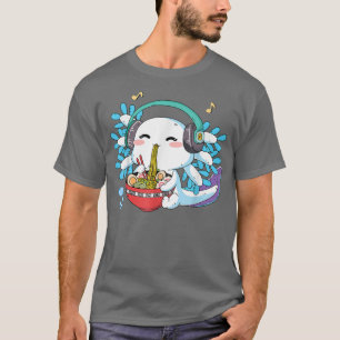 Camiseta Ramen Axolotl Kawaii Anime Niños japoneses de comi