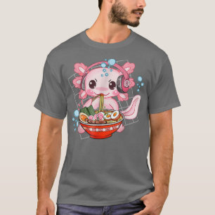 Camiseta Ramen Axolotl Kawaii Anime Regalo de comida japone