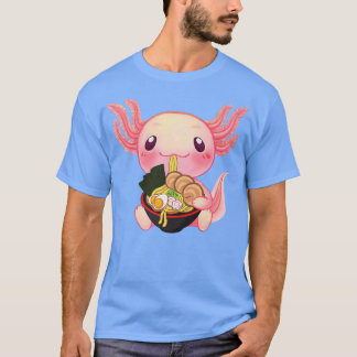 Camiseta Ramen Axolotl Kawaii Anime Regalo de comida japone