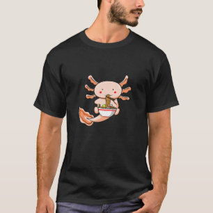 Camiseta Ramen Axolotl Kawaii Cute Anime Otaku Ram japonés