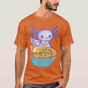 Camiseta Ramen Axolotl Kawaii Japanese Anime Girls Teens Fo