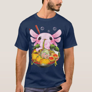 Camiseta Ramen Axolotl Kawaii Japanese Anime Noodles Gift G