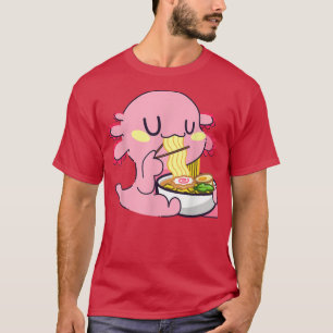 Camiseta Ramen Axolotls Japonés Kawaii Anime