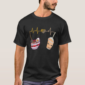 Camiseta Ramen Boba Tea - Corazón de fideos Kawaii Ramen