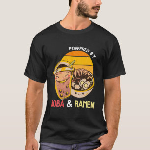 Camiseta Ramen Boba Tea K-Pop Anime de fideos japoneses