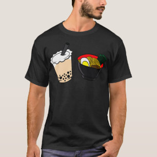 Camiseta Ramen Boba Tea Ramen Noodles Bubble Té Y Alimentos