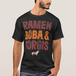 Camiseta Ramen Boba Y Corgi