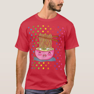 Camiseta RAMEN Bowl Funny Decoración Kawaii Para Chicas Kaw