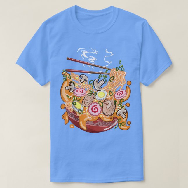 Camiseta Ramen Bowl Noodle Chopstick Japonés (Diseño del anverso)