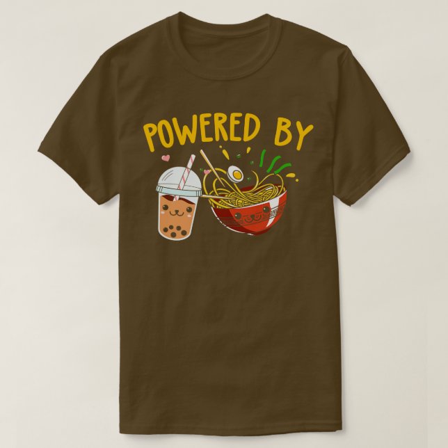 Camiseta Ramen Bubble Tea Boba Fideos Japoneses (Diseño del anverso)
