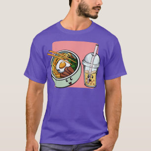 Camiseta Ramen Bubble Tea Noodles Japoneses Anime Amo Asiát