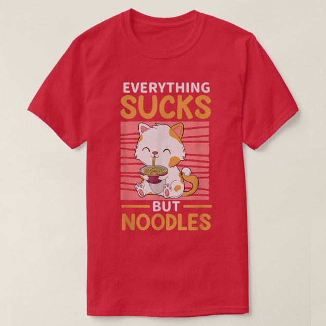 Camiseta Ramen Cat  (Diseño del anverso)