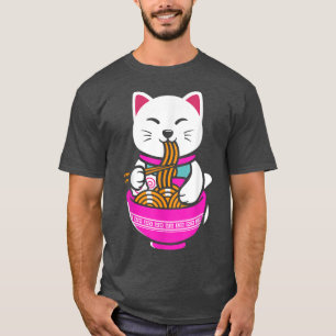 Camiseta Ramen Cat Anime Neko Gift Kawaii