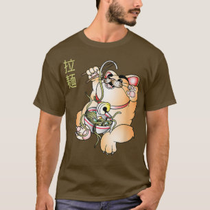 Camiseta Ramen Cat Kawaii Anime 