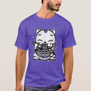 Camiseta Ramen Cat Kawaii Anime Cool Japanese Gift 