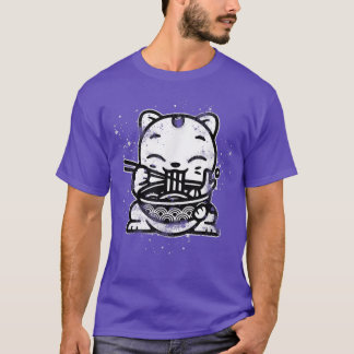 Camiseta Ramen Cat Kawaii Anime Cool Japanese Gift 