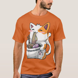 Camiseta Ramen Cat Kawaii Anime Otaku
