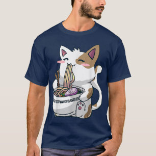 Camiseta Ramen Cat Kawaii Anime Otaku