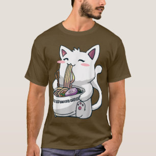 Camiseta Ramen Cat Kawaii Anime Otaku 961