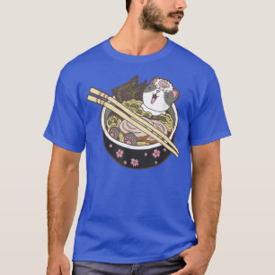 Camiseta Ramen Cat Kawaii Neko Anime de fideos japoneses