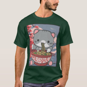 Camiseta Ramen Cat Lover Kawaii Anime1496