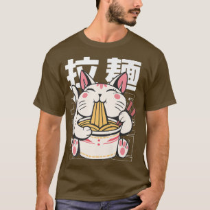 Camiseta Ramen Cat Lover Kawaii Anime 1479