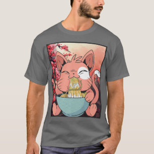 Camiseta Ramen Cat Lover Kawaii Anime 1481