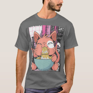 Camiseta Ramen Cat Lover Kawaii Anime 1495