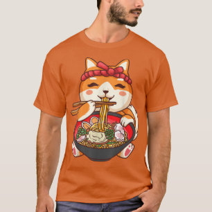 Camiseta Ramen CatJapanese Kawaii Anime Lover 1167