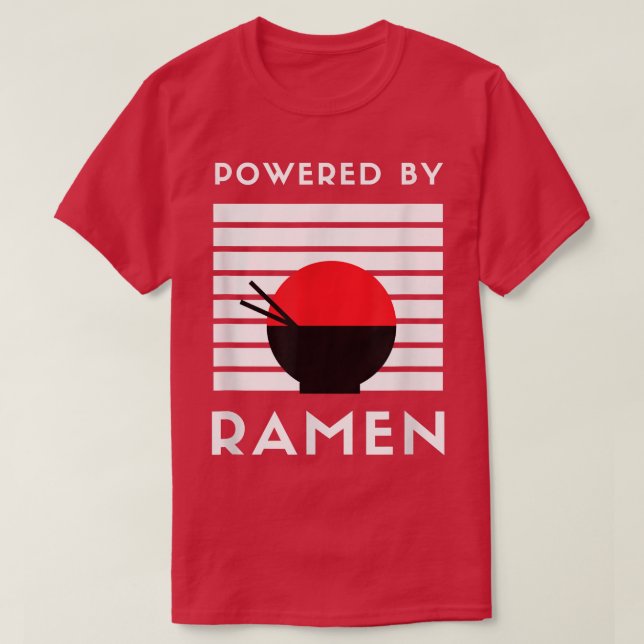 Camiseta Ramen con energía - Anime de amor a los fideos de  (Diseño del anverso)