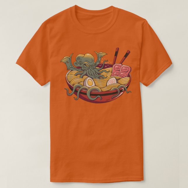 Camiseta Ramen Cthulhu (Diseño del anverso)