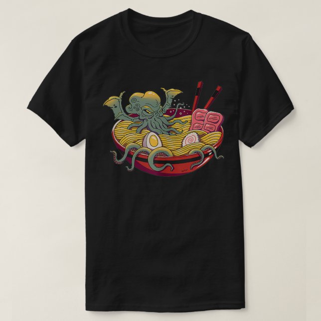 Camiseta Ramen Cthulhu (Diseño del anverso)