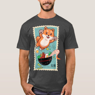 Camiseta Ramen cute Shiba Inu Dog 