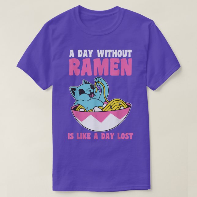 Camiseta Ramen de gato 161 (Diseño del anverso)