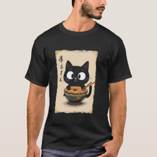 Camiseta Ramen de gato lindo