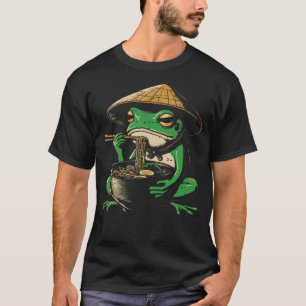 Camiseta Ramen de rana japonesa Kawaii Comida Arte Fideos M