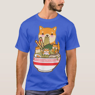 Camiseta Ramen Dog Shiba Inu Japonés Kawaii Cute Anime Pup