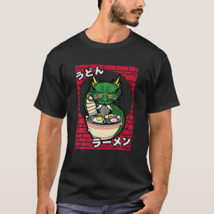 Camiseta Ramen Dragon Tee Kawaii Cute Noodles Anim Japonés
