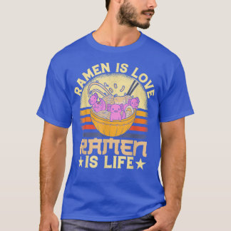 Camiseta Ramen es amor Ramen es vida fideos japoneses Axolo