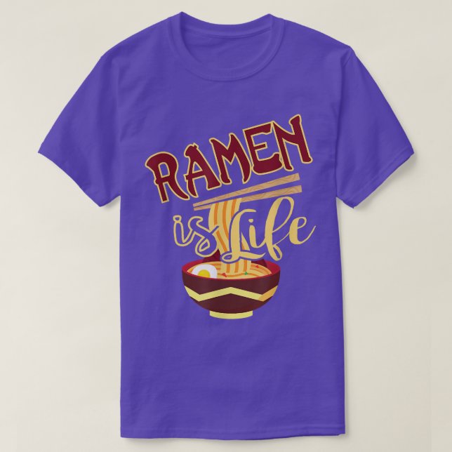 Camiseta Ramen Es La Vida 1274 (Diseño del anverso)
