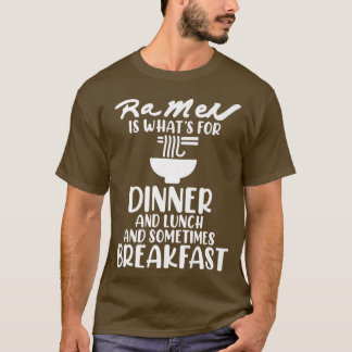 Camiseta Ramen Es Para Cenar Anime Kawaii Ramen Noodles Lov